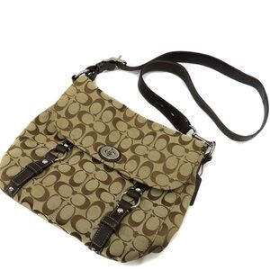 Vintage Coach Legacy Flap Crossbody Bag Signature Monogram NWOT Y2K